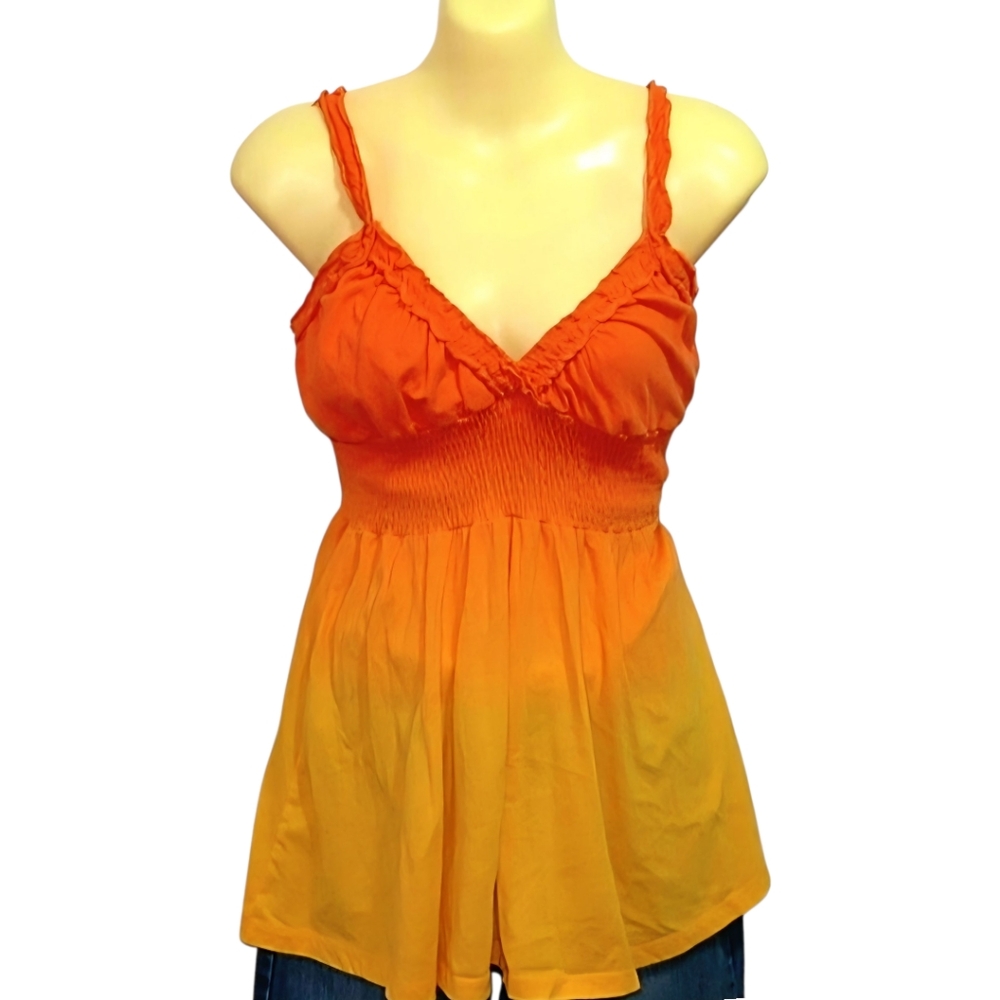Orange Ombre Tank Top